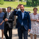 16. juni: Kronprinsen åpner Nordens første klimahus i Botanisk hage i Oslo. Foto: Simen Sund / Det kongelige hoff